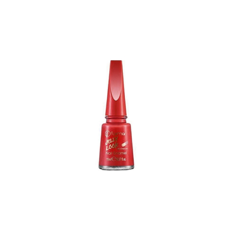 FLORMAR JELLY LOOK NAIL ENAMEL JL04 SCARLET