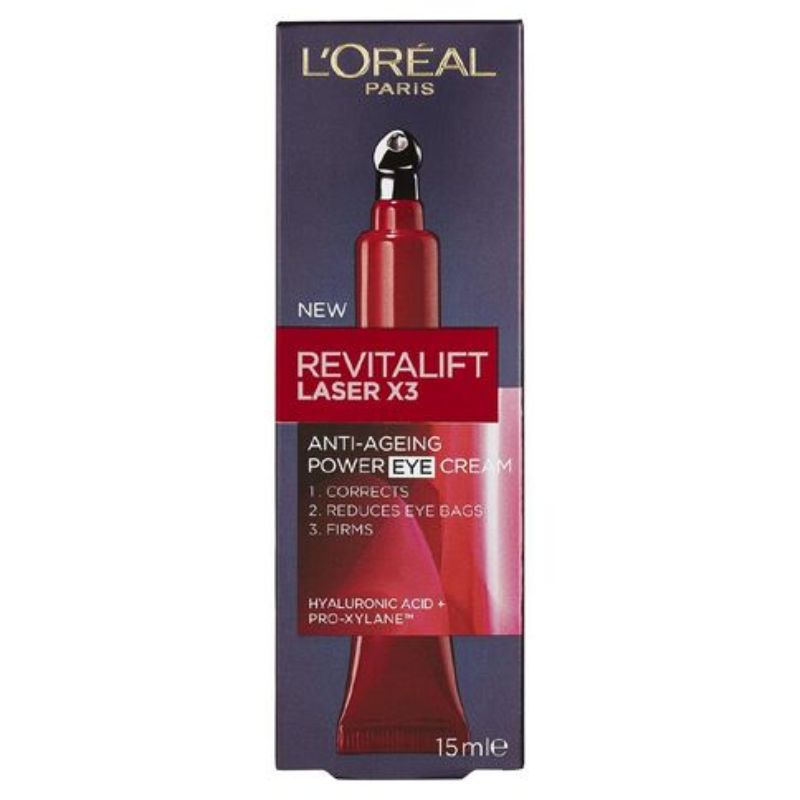 LOREAL NEW LOREAL REVITALIFT LASERX3 ANTI POWER EYE CREAM 15ML