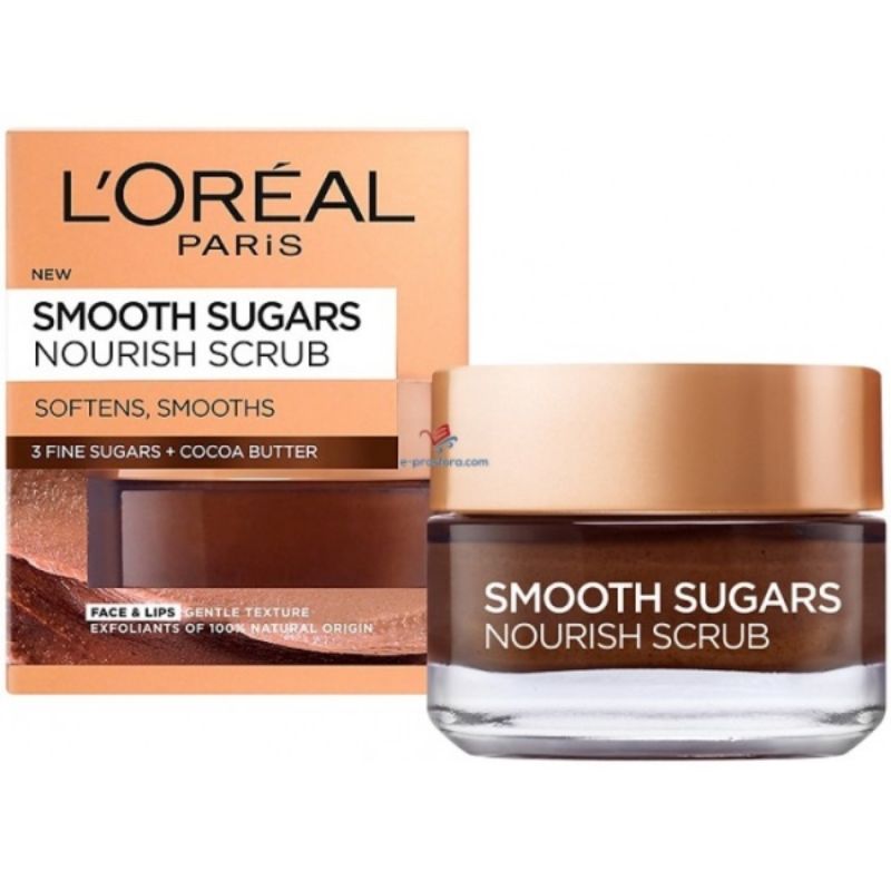 LOREAL SMOOTH SUGAR SCRUB J50 EN/AR NOURIS