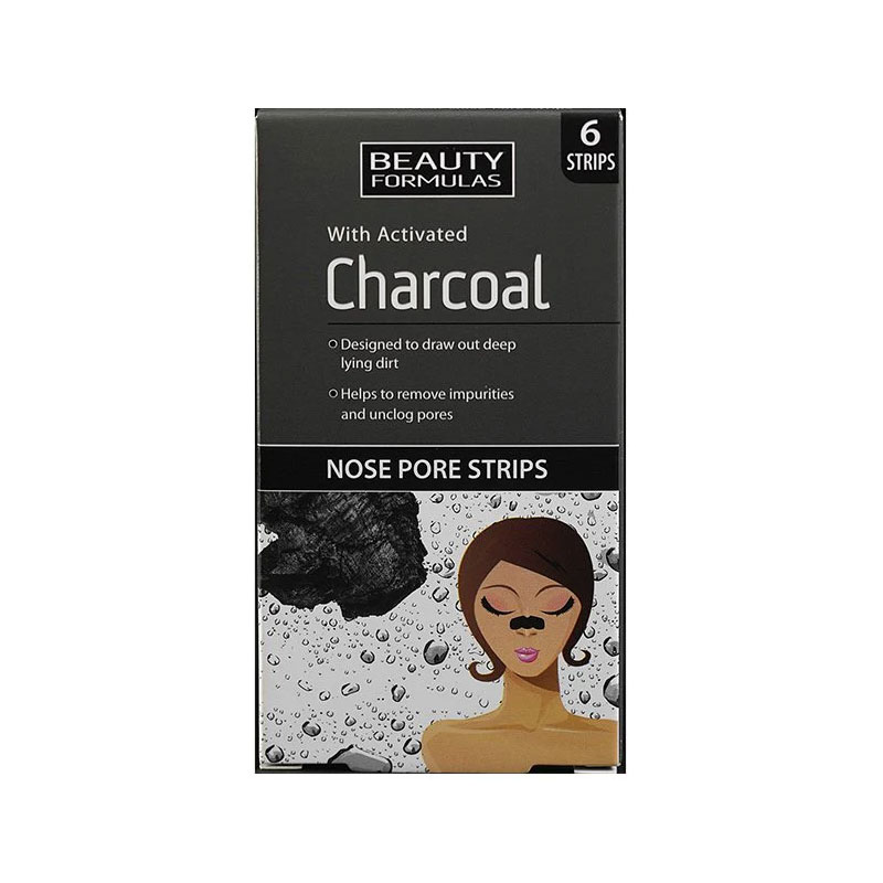 BEAUTY FORMULAS CHARCOL NOSE PORE STRIPS 6 STRIPS