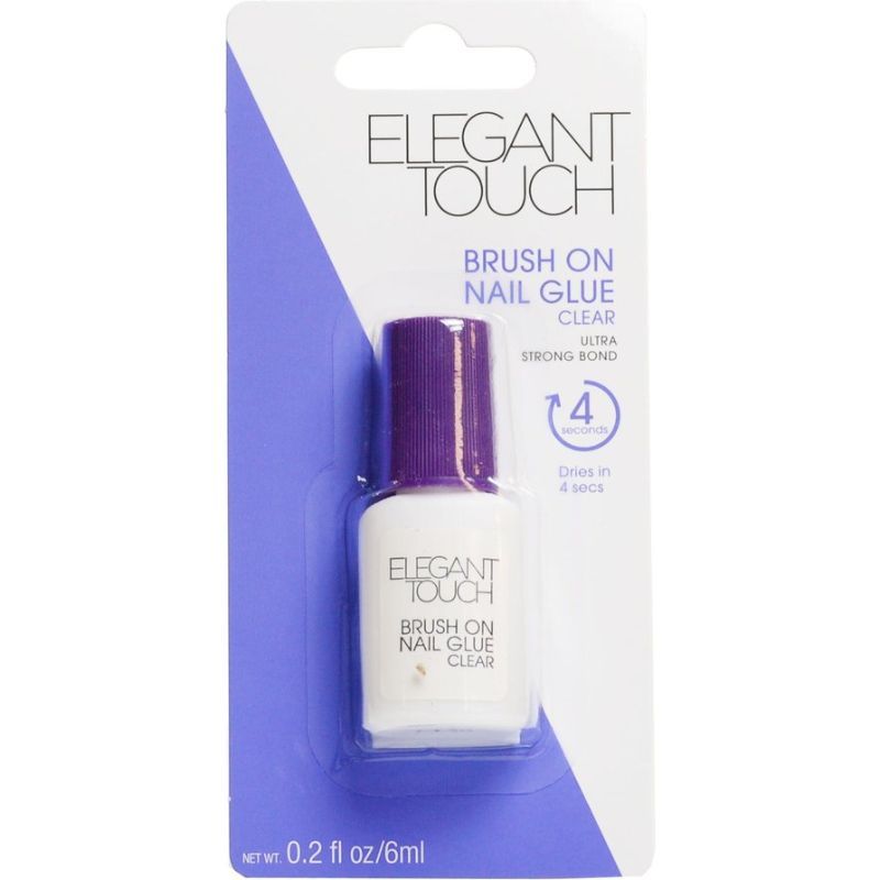 ELEGANT TOUCH BRUSH ON NAIL GLUE 6RQI +CAIC لاصق