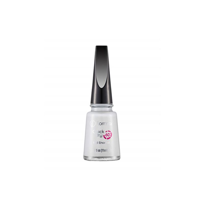FLORMAR QUICK DRY NAIL ENAMEL WHITE DANCE19