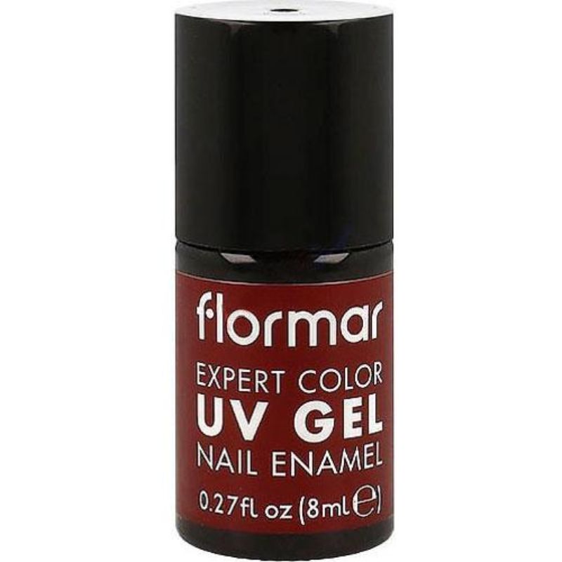 FLORMAR EXPERT CLR UV GEL NAIL ENAMEL SHIMMERY RED 13