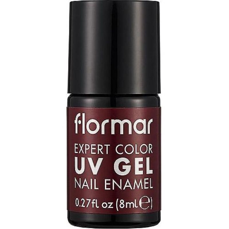 FLORMAR EXPERT CLR UV GEL NAIL ENAMEL CARMINE FLOWER 15