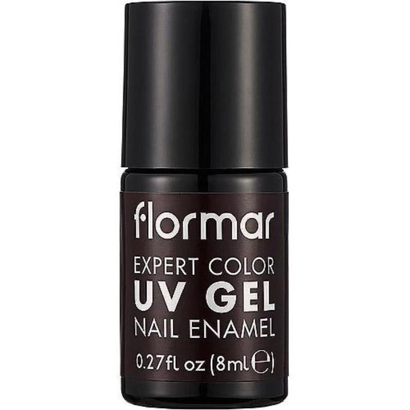FLORMAR EXPERT CLR UV GEL NAIL ENAMEL HICKORY BROWN 25