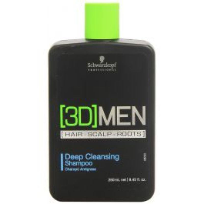 SCHWARZKOPF 3D MEN DEEP CLEANSING SHAMPOO 250ML