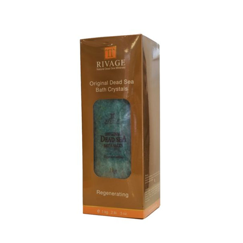 RIVAGE ORIGINAL DEAD SEA BATH CRYSTALS - REGENERATING CARTON 1 KG