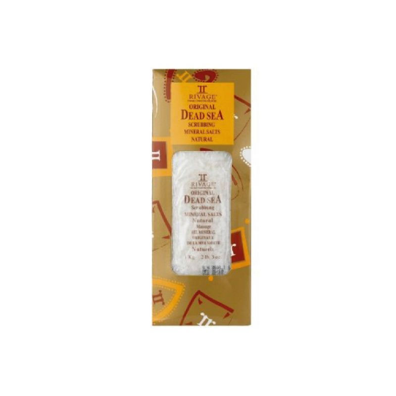 RIVAGE ORIGINAL DEAD SEA SCRUBBING MINERAL SALTS - NATURAL CARTON 1 KG