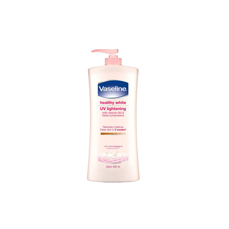 VASELINE LOTION HEALTHY WHITE UV LIGHTENING 400ML