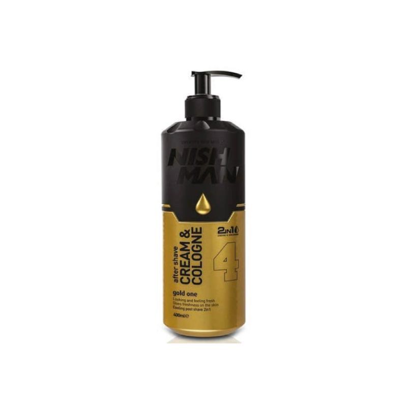 NISHMAN AFTER SHAVE CREAM&COLOGNE 2IN1 NEW  GOLD ONE 04