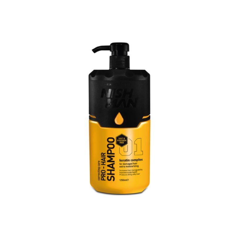 NISHMAN PRO HAIR SHAMPOO -KERATIN COMPLEX /SALT FREE