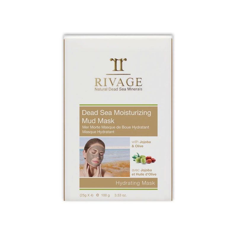 RIVAGE DEAD SEA MOISTURIZING MUD MASK - HYDRATING MASK (25 G X 4)