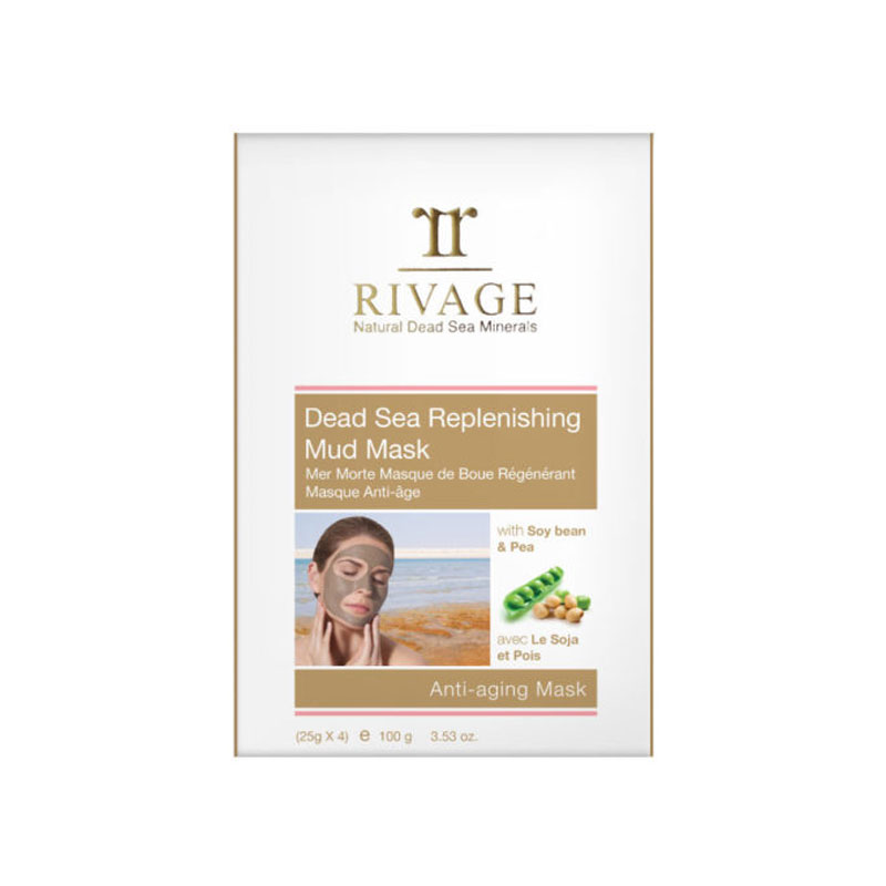 RIVAGE DEAD SEA REPLENISHING MUD MASK - ANTI-AGING MASK (25 G X 4)