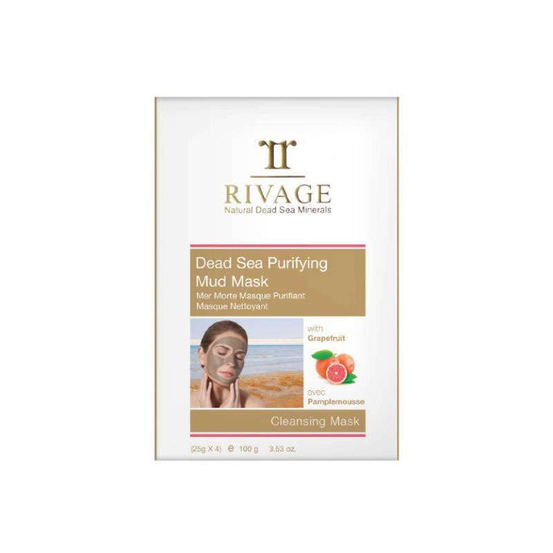 RIVAGE DEAD SEA PURIFYING MUD MASK - CLEANSING MASK (25 G X 4)