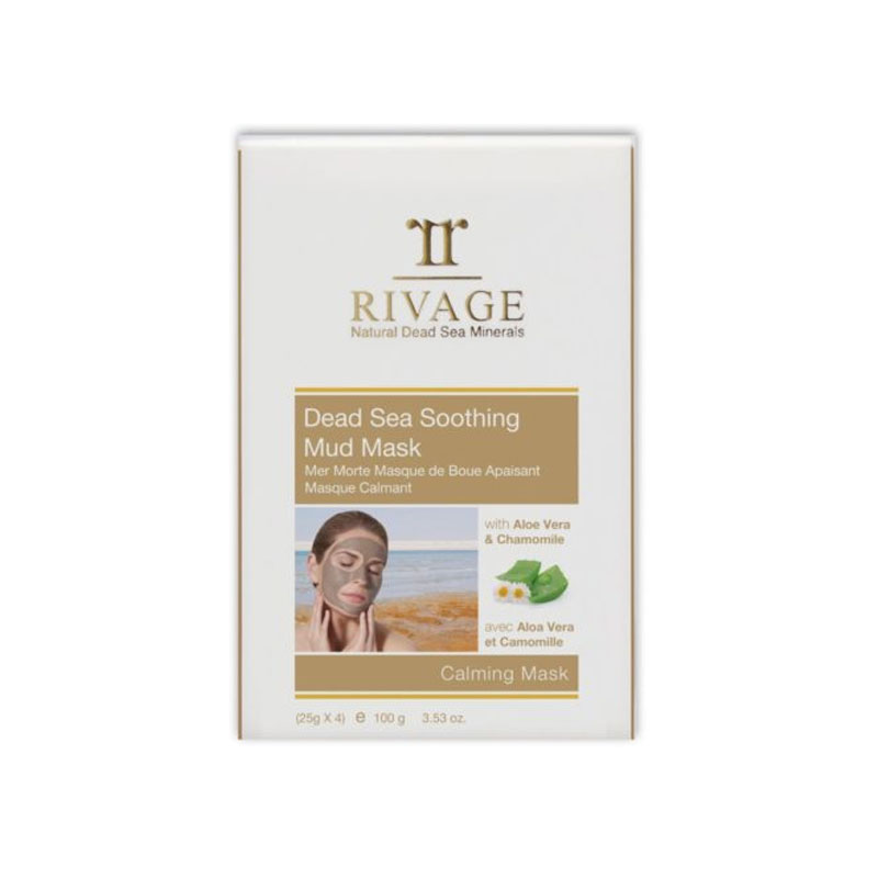RIVAGE DEAD SEA SOOTHING MUD MASK - CALMING MASK (25 G X 4)