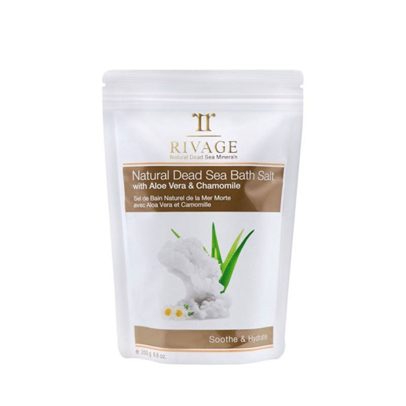 RIVAGE REVAGE NATURAL DEAD SEA BATH SALTS WITH ALOE VERA & CHAMOMILE 250 G