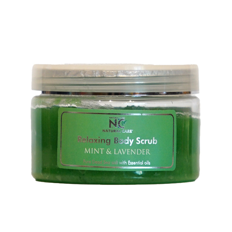 NATURAL CARE RELAXING BODY SCRUB WITH MINT LAVENDER OIL 300GR