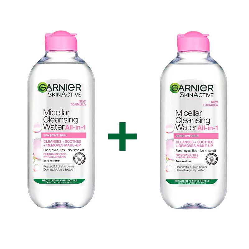 GARNIER SKIN ACTIVE MICELLAR WATER 400ML_OFFER 2PCS 15%OFF
