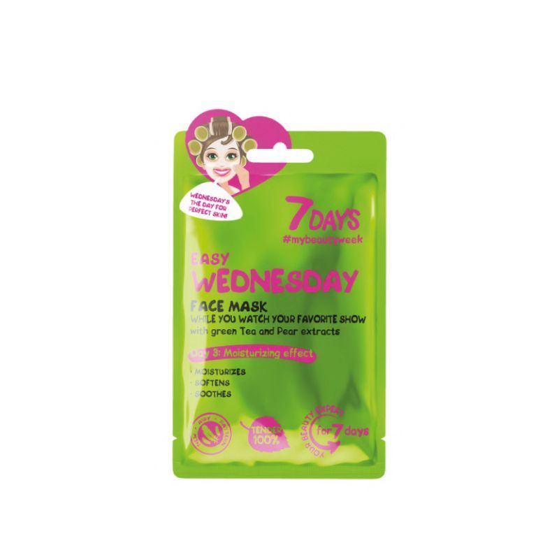 7 DAYS FACE SHEET MASK WHILE YOU WATCH YOUR FAVORITE SHOW EASY WEDNESDAY