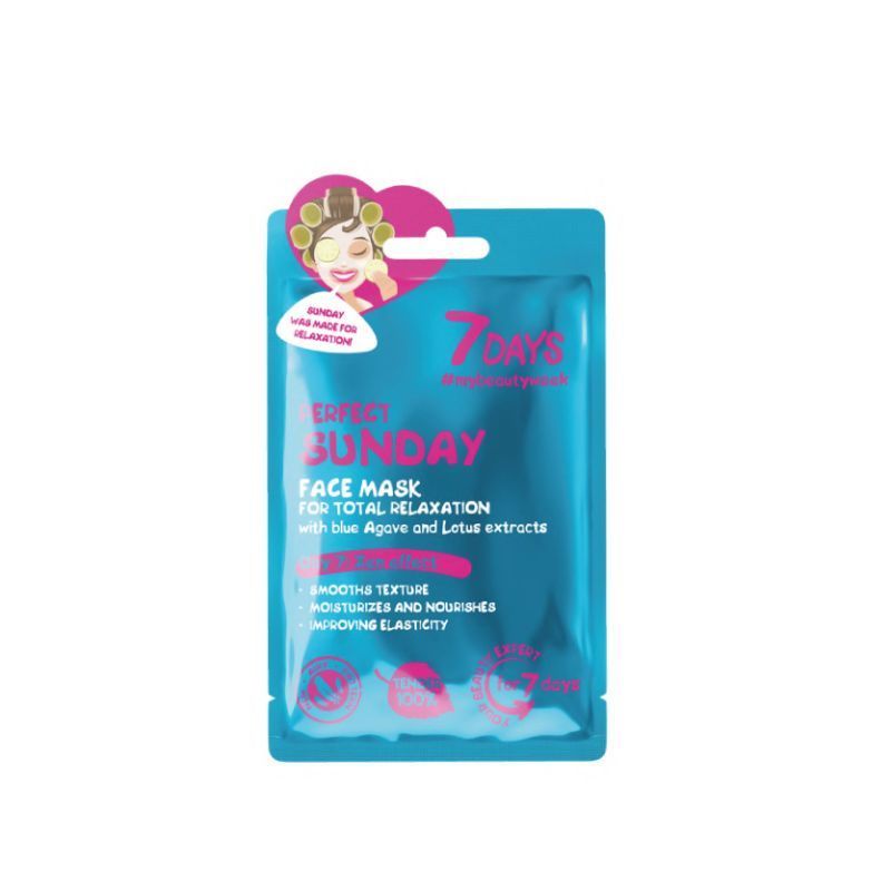 7 DAYS FACE SHEET MASK FOR TOTAL RELAXATION PERFECT SUNDAY