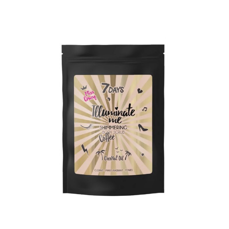 7 DAYS SHIMMERING COFFEE BODY SCRUB ROSE GIRL 200 G