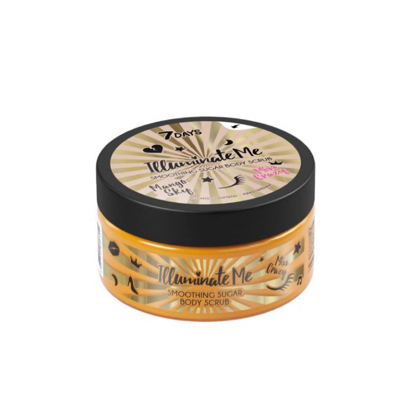 7 DAYS ILLUMINATE ME SMOOTHING SUGAR BODY SCRUB MISS CRAZY, 220 G