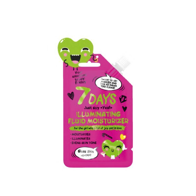 7 DAYS YOUR EMOTIONS TODAY ILLUMINATING FLUID MOISTURIZER FOR THE GIRL WHOS FULL OF JOY AND IN LOVE GLASS SKIN, 25 G