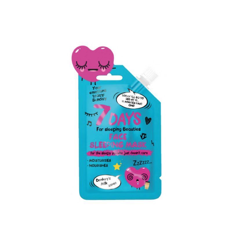 7 DAYS SLEEPING FACE MASK FOR SLEEPY YOU WHO JUST DO NOT CARE