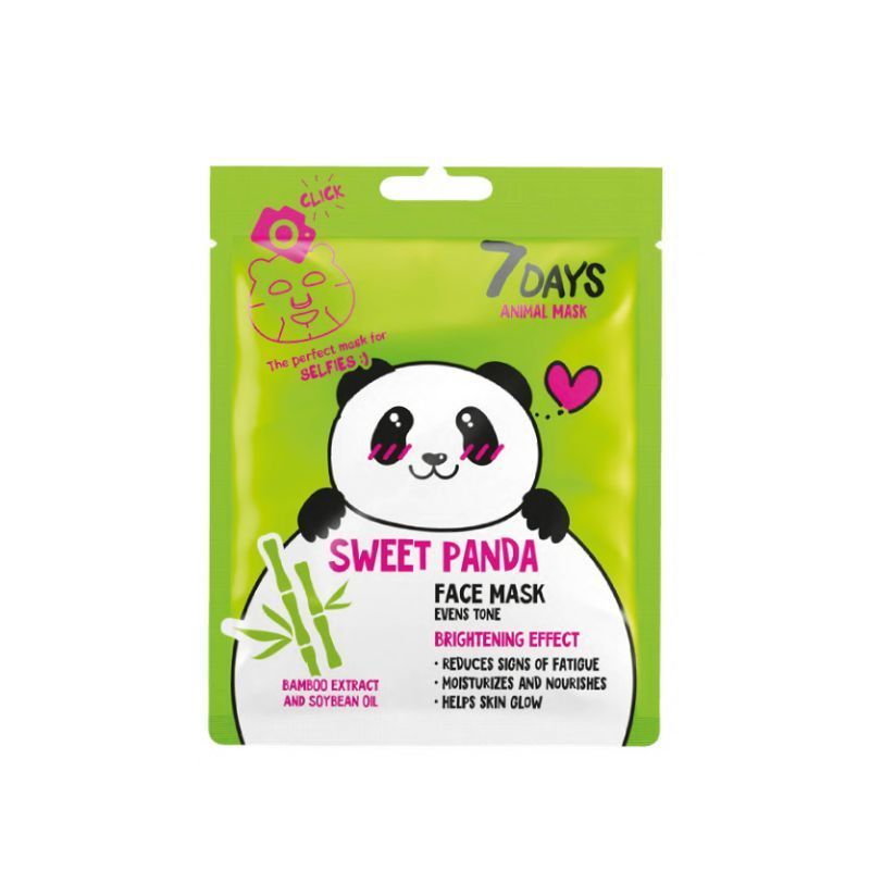 7 DAYS ANIMAL FABRIC FACE MASK SWEET PANDA