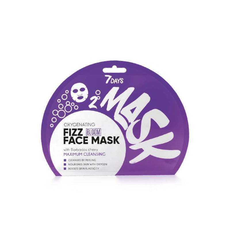 7 DAYS FIZZ FACE MASK MAXIMUM CLEANSING CHERRY