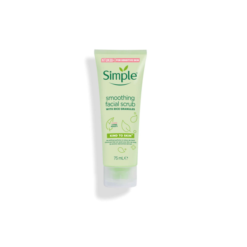 SIMPLE SMOOTHING FACIAL SCRUB WITH RICE GRANULES  75ML