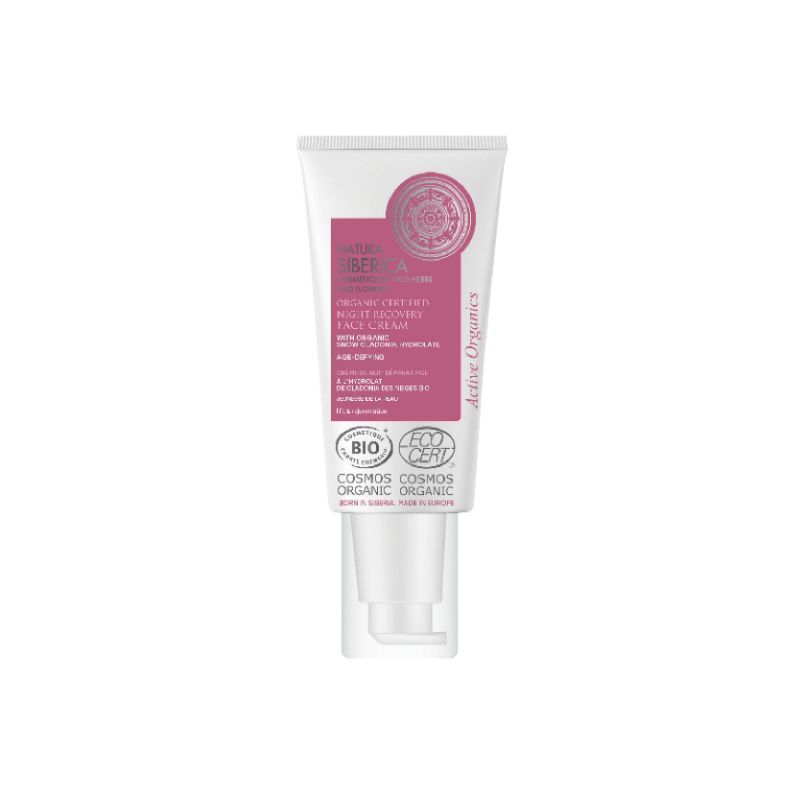NATURA SIBERICA NS ORGANIC CERTIFIED AGE-DEFYING NIGHT RECOVERY FACE CREAM, 50 ML