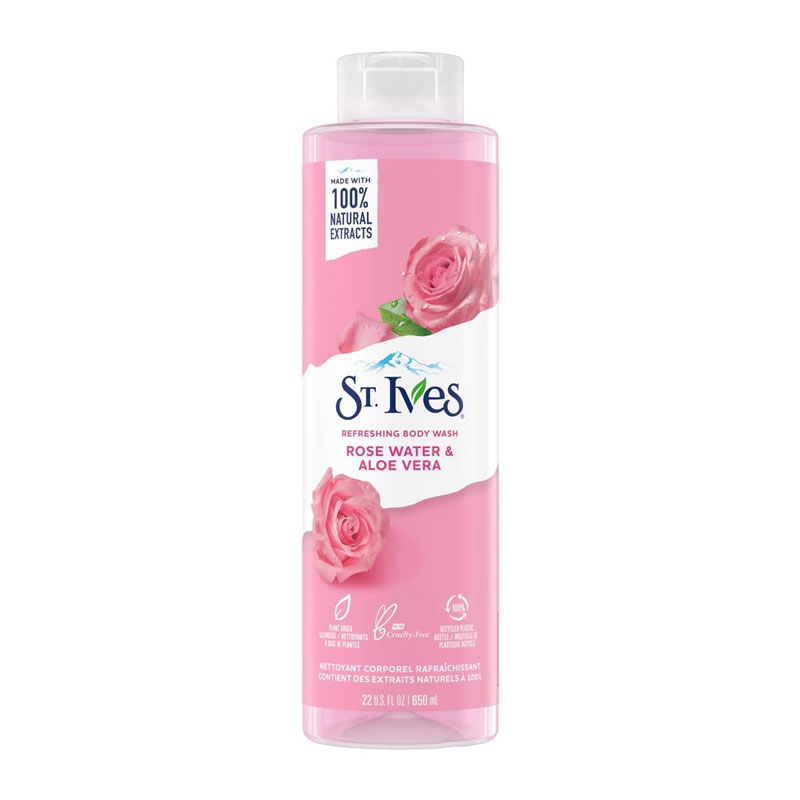 ST.IVES BODY WASH ROSE 650ML