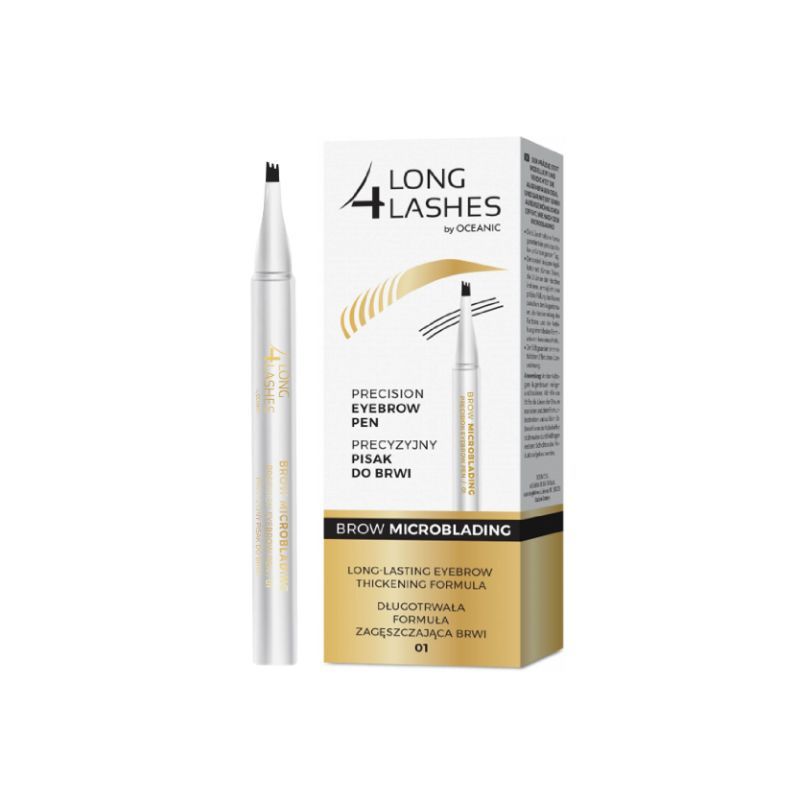 LONG 4 LASHES EYEBROW BROW MICROBLADING 02 DARK BROWN