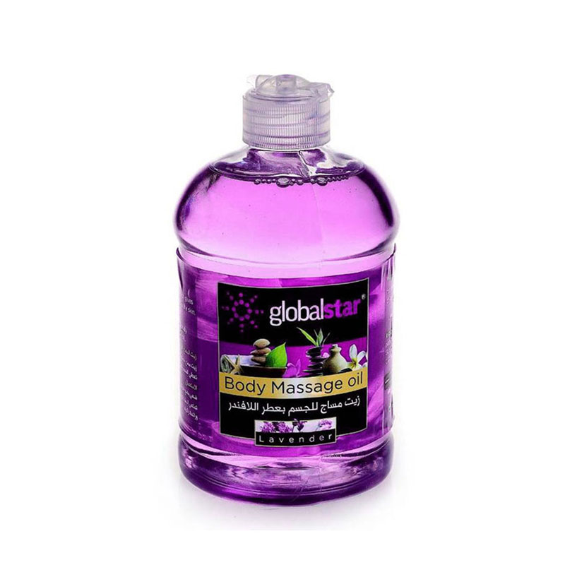 GLOBAL STAR BODY MASSAGE OIL LAVENDER 500ML