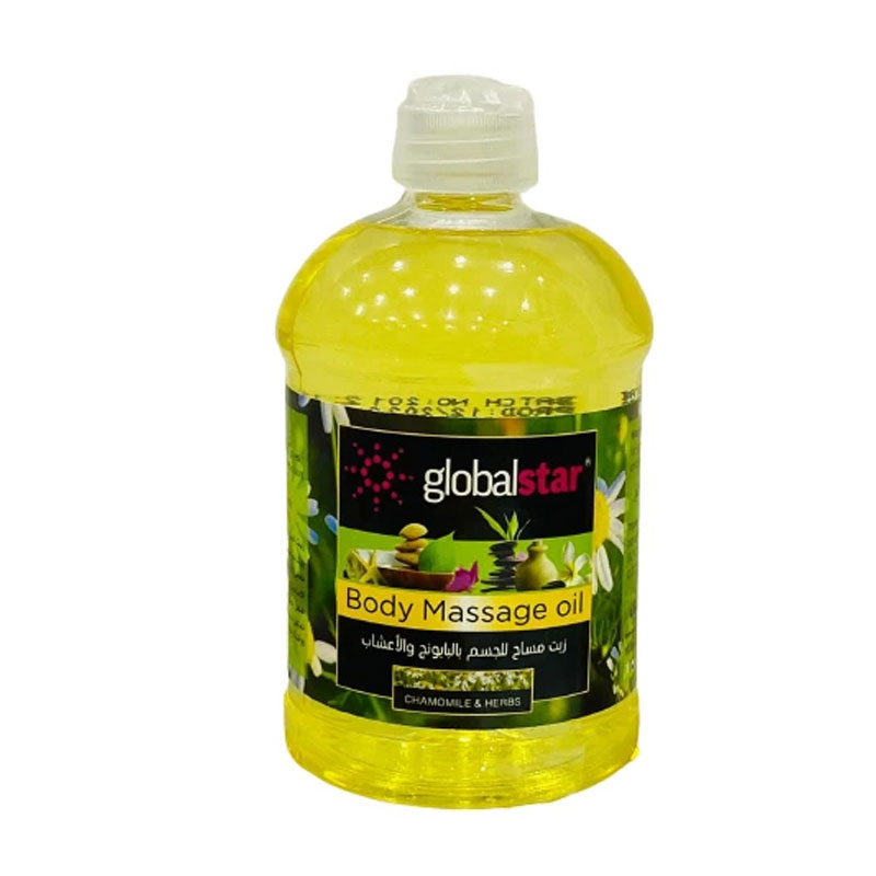 GLOBAL STAR BODY MASSAGE OIL CHAMOMILE & HERBS 500ML