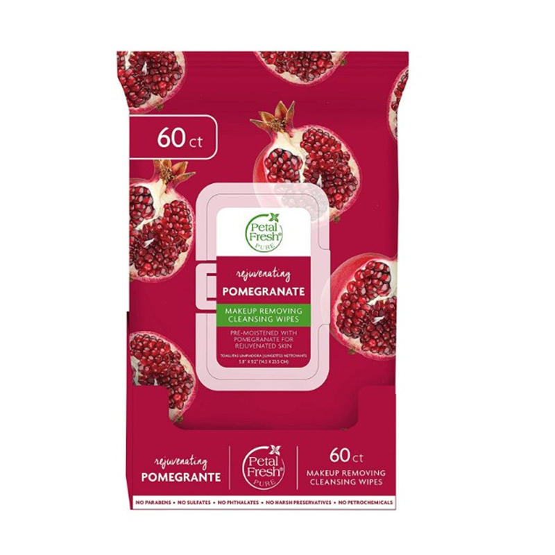 PETAL FRESH CLEANSING WIPES POMEGRANATE 60