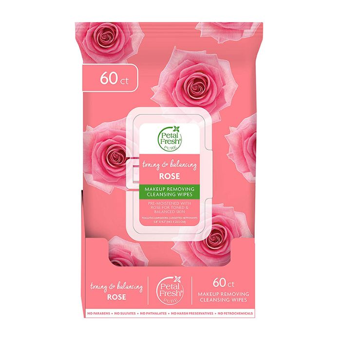 PETAL FRESH CLEANSING WIPES ROSE 60