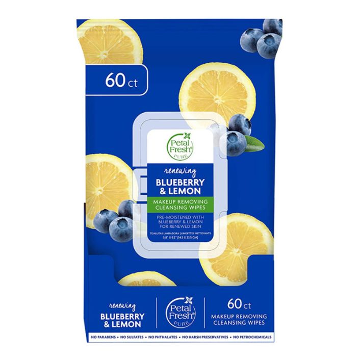 PETAL FRESH CLEANSING WIPES LEMON 60