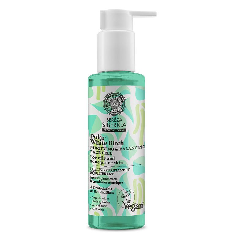 NATURA SIBERICA POLAR WHITE BIRCH PURIFYING & BALANCING FACE PEEL 145 ML