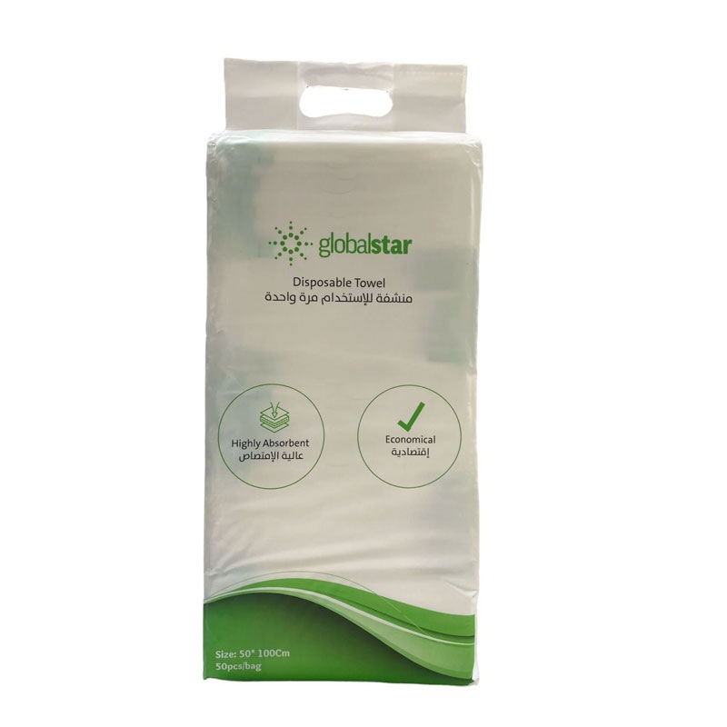 GLOBAL STAR  منشفة استخدام مره واحدة 200 PCS