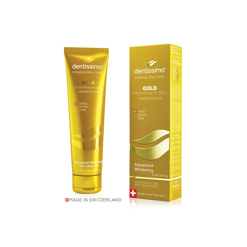 DENTISSIMO TOOTHPASTE ADVANCED WHITENING GOLD 75ml