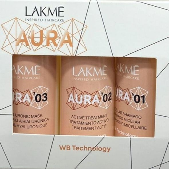 LAKME AURA FASE SALON  KIT *3 100 ML