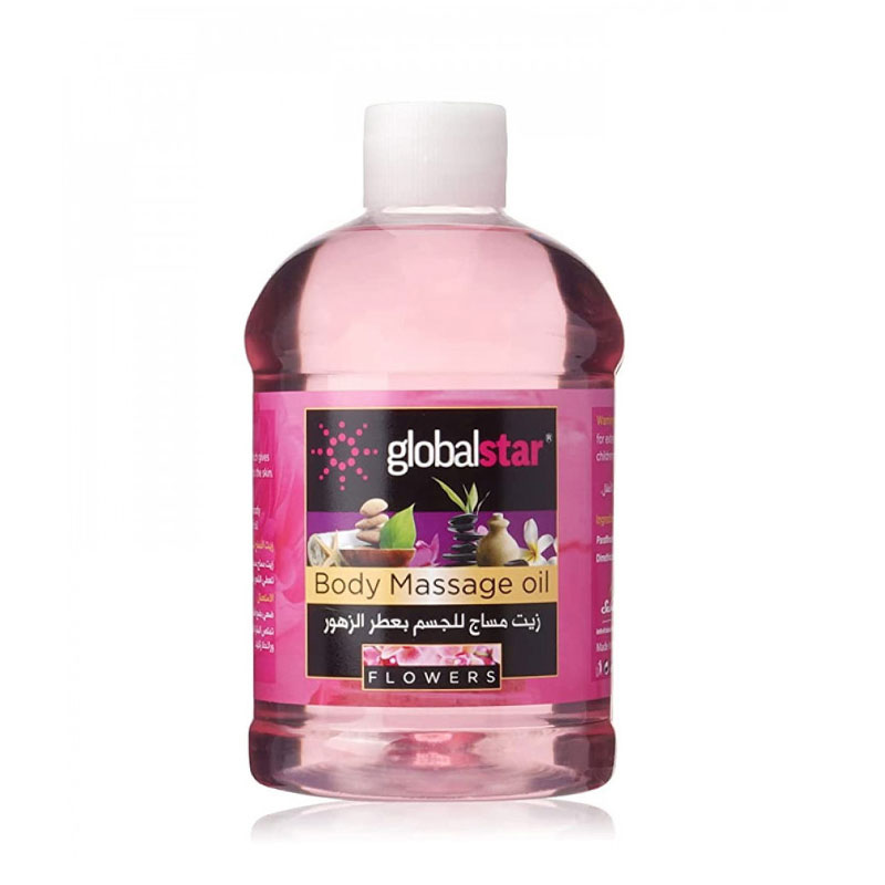 GLOBAL STAR BODY MASSAGE OIL 500ML/FLOWERS