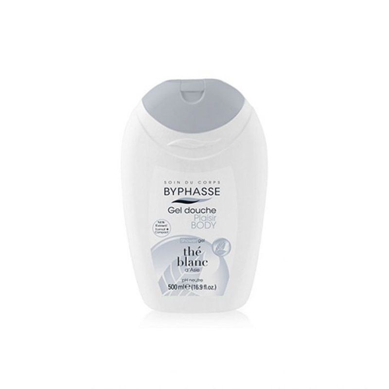 BYPHASSE GEL DOUCHE PLAISIR BODY SHOWER GEL THO BLANC 500ML