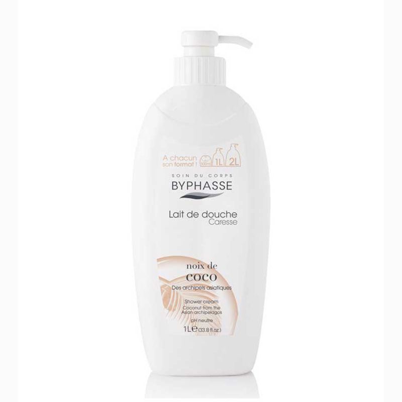 BYPHASSE LAIT DE DOUCHE CARESSE BODY SHOWER CREAM FLEUR DE VANILLE 1000ML