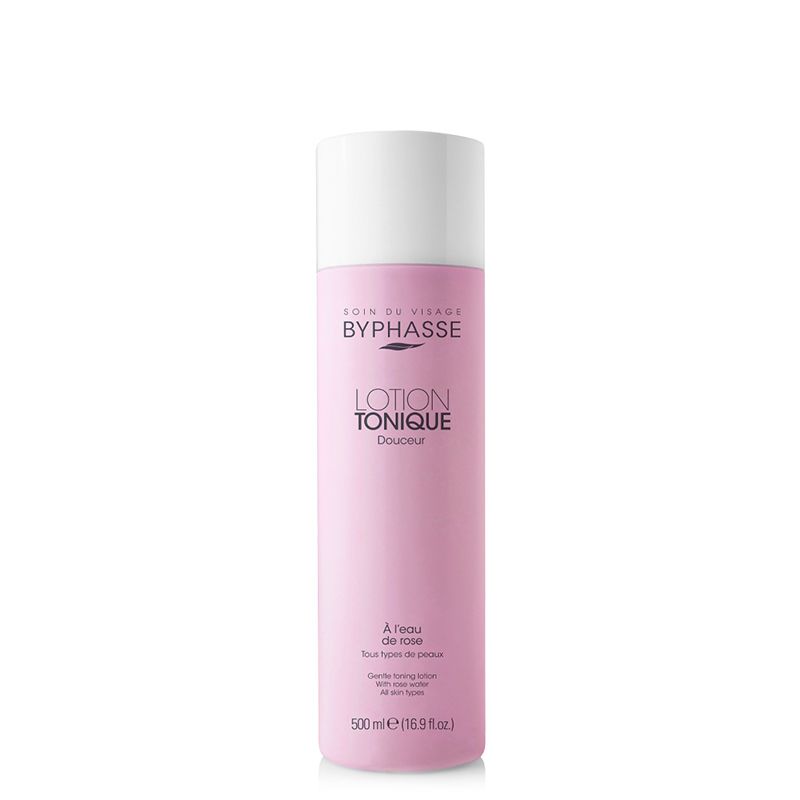 BYPHASSE GENTEL TONING LOTION ROSE WATER ALL SKIN TYPES 500ML