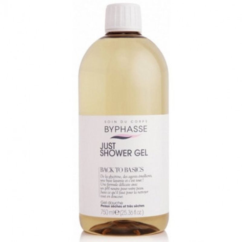 BYPHASSE BACK TO BASICS SHOWER GEL FOR DRY AND VERY DRY SKIN, 750 ML