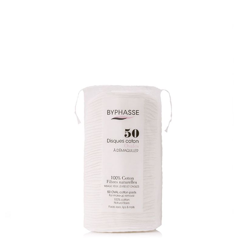 BYPHASSE - OVAL COTTON PADS - 50 UNITS