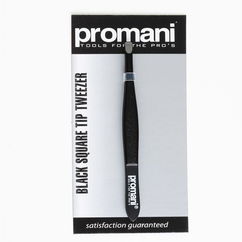  PROMANI BLACK SOUARE TIP TWEEZER